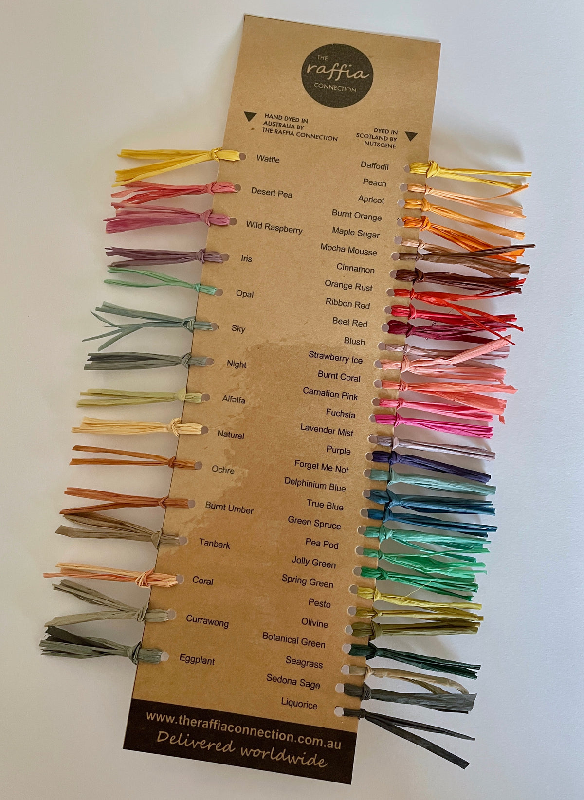 Raffia Colour Swatch