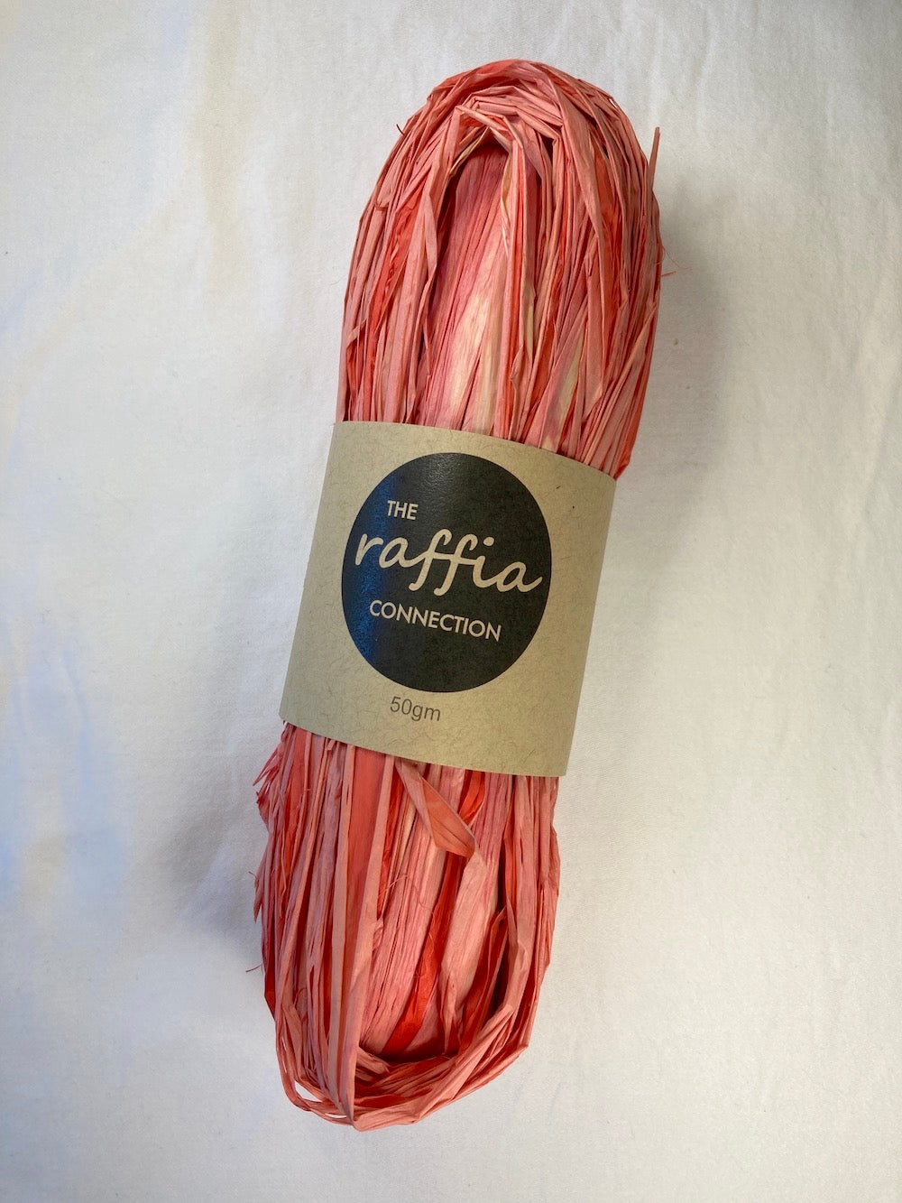 Raffia 50g - Desert Pea (Hand-dyed)
