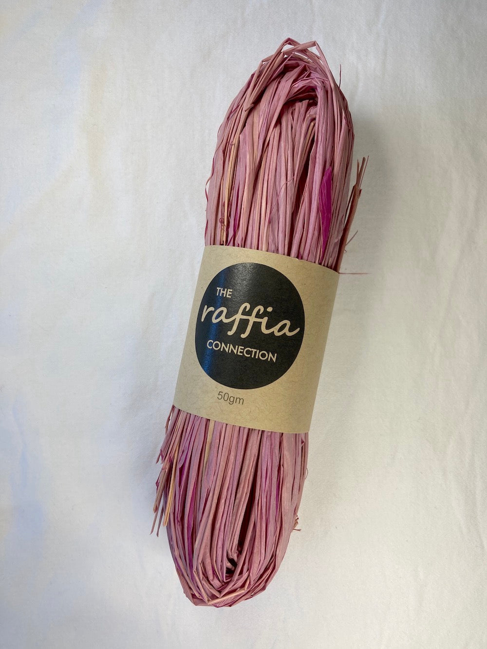 Raffia 50g - Wild Raspberry (Hand-dyed)