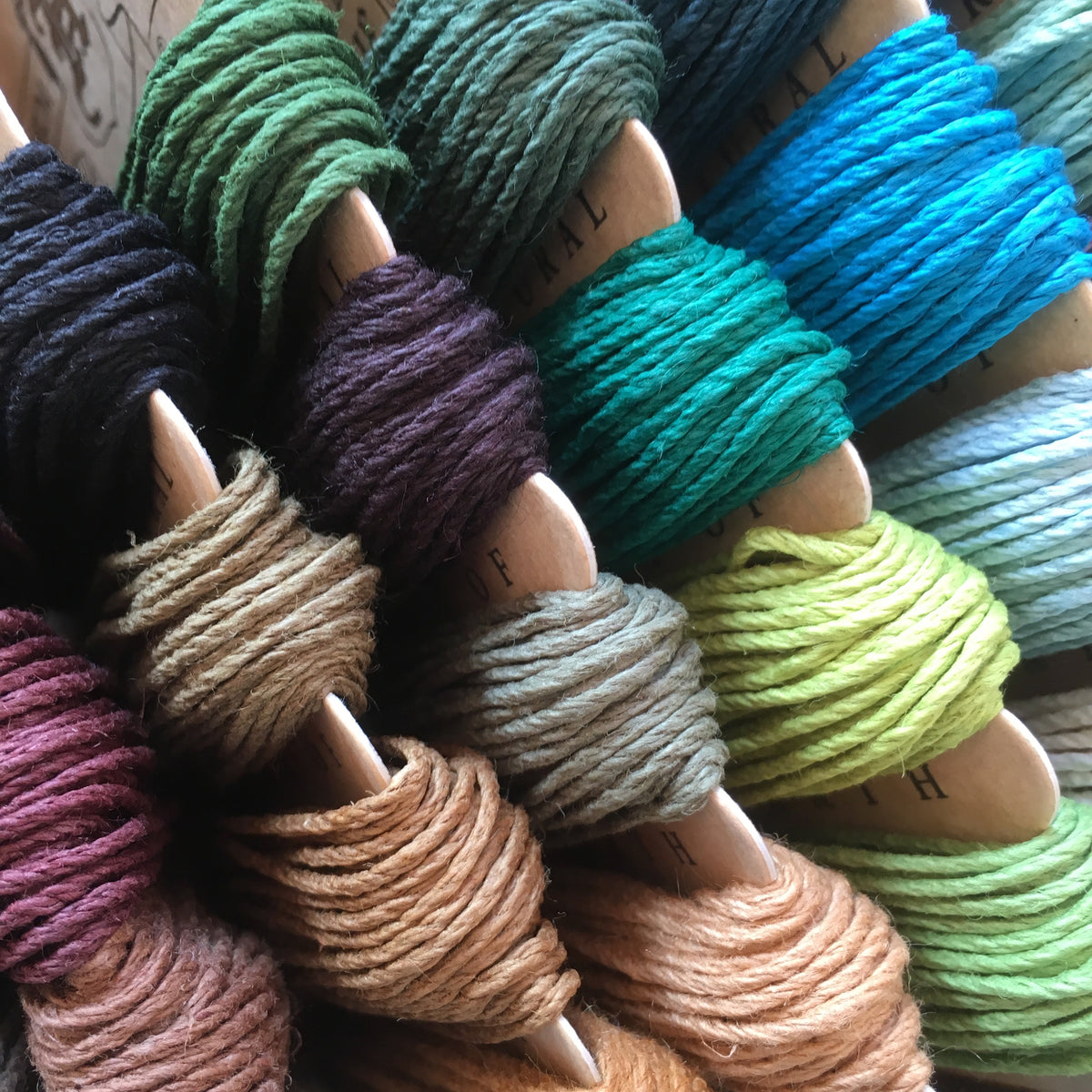 Hemp Cord Card - Emerald