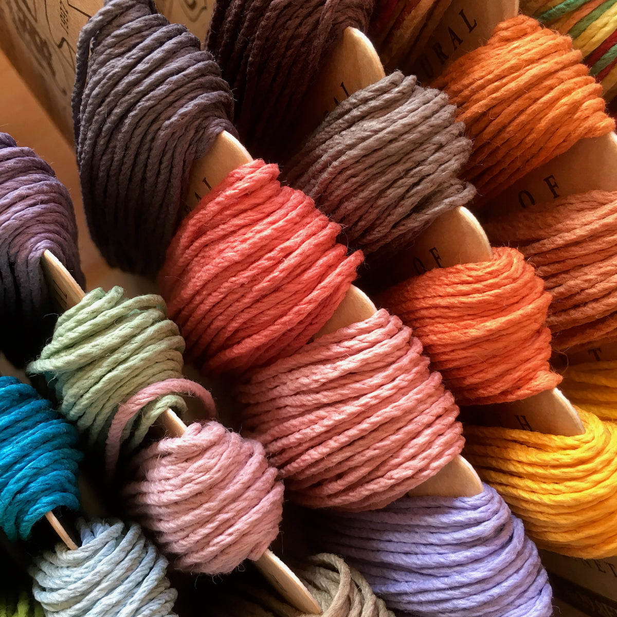 Hemp Cord Card - Sun Glow
