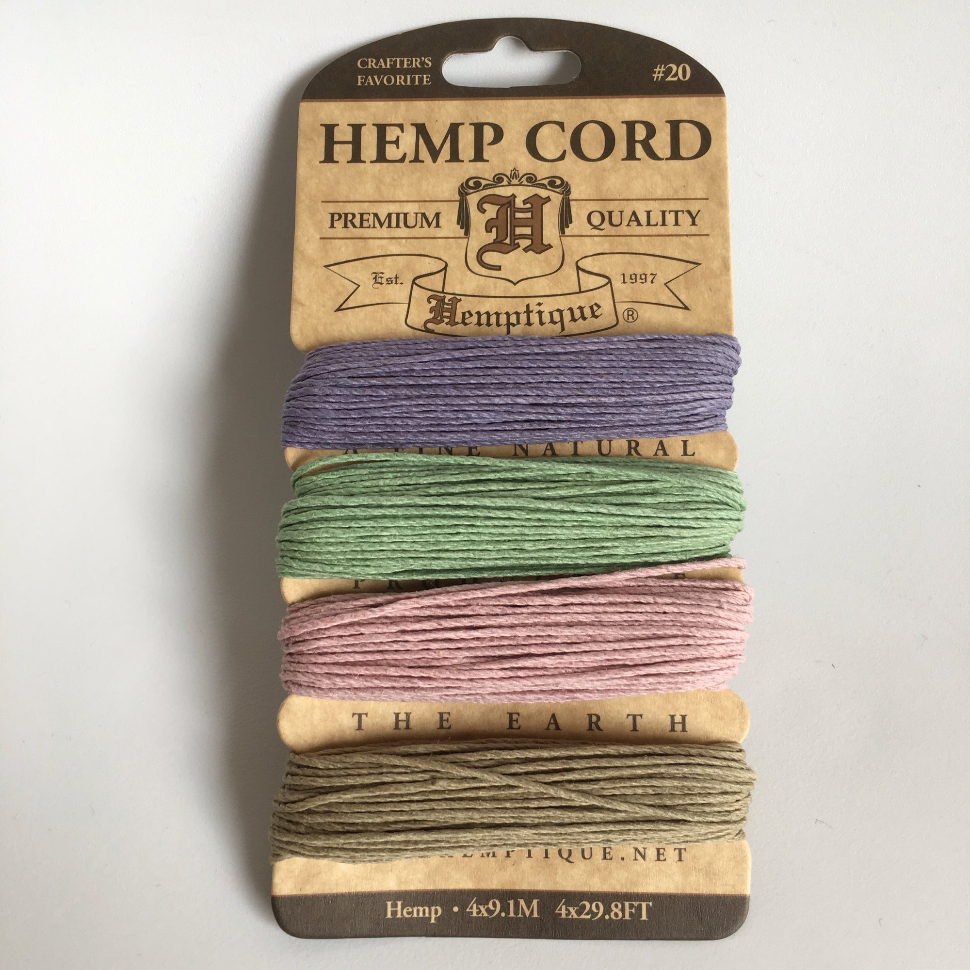 Hemp Cord Card - Vintage