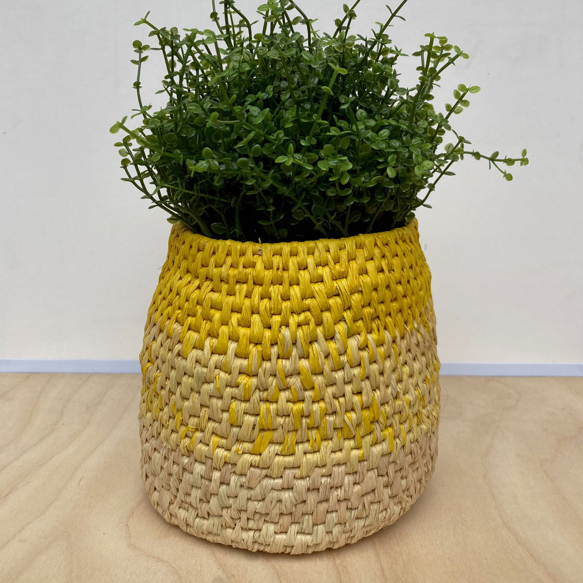 Raffia Basket Kit - Ombré Yellow