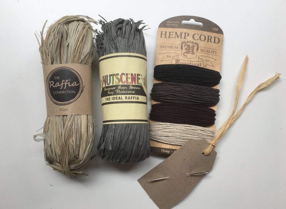 Raffia & Hemp Bundle - Feather