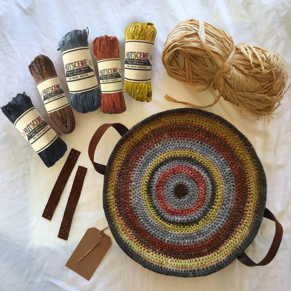 Raffia Tray Kit & Online Course 1 RED CENTRE