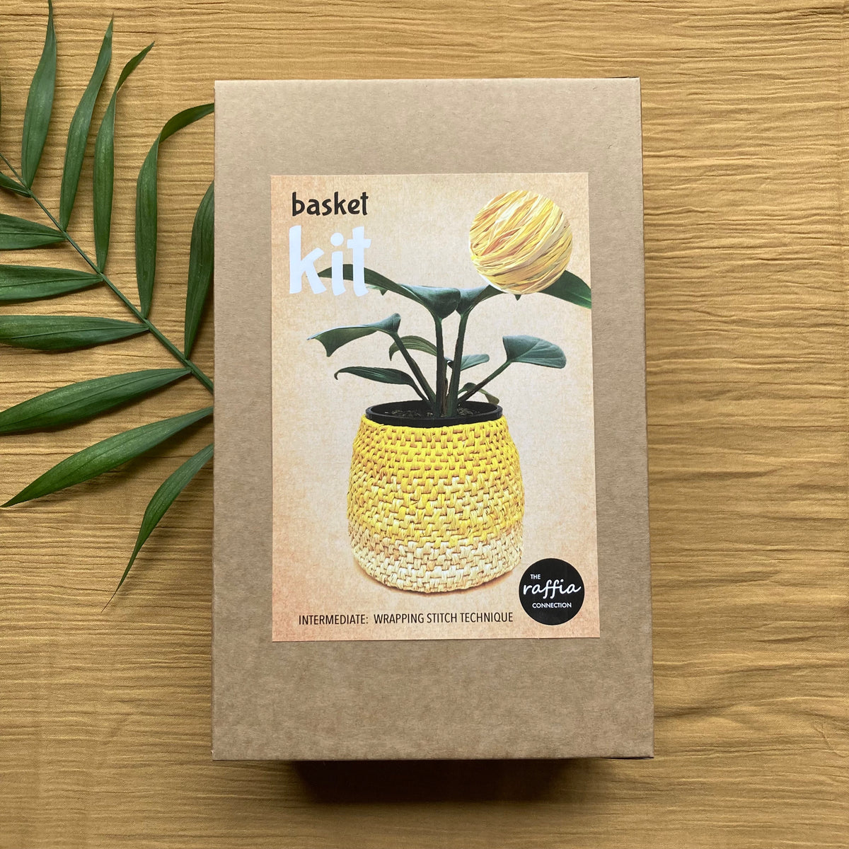 Raffia Basket Kit - Ombré Yellow