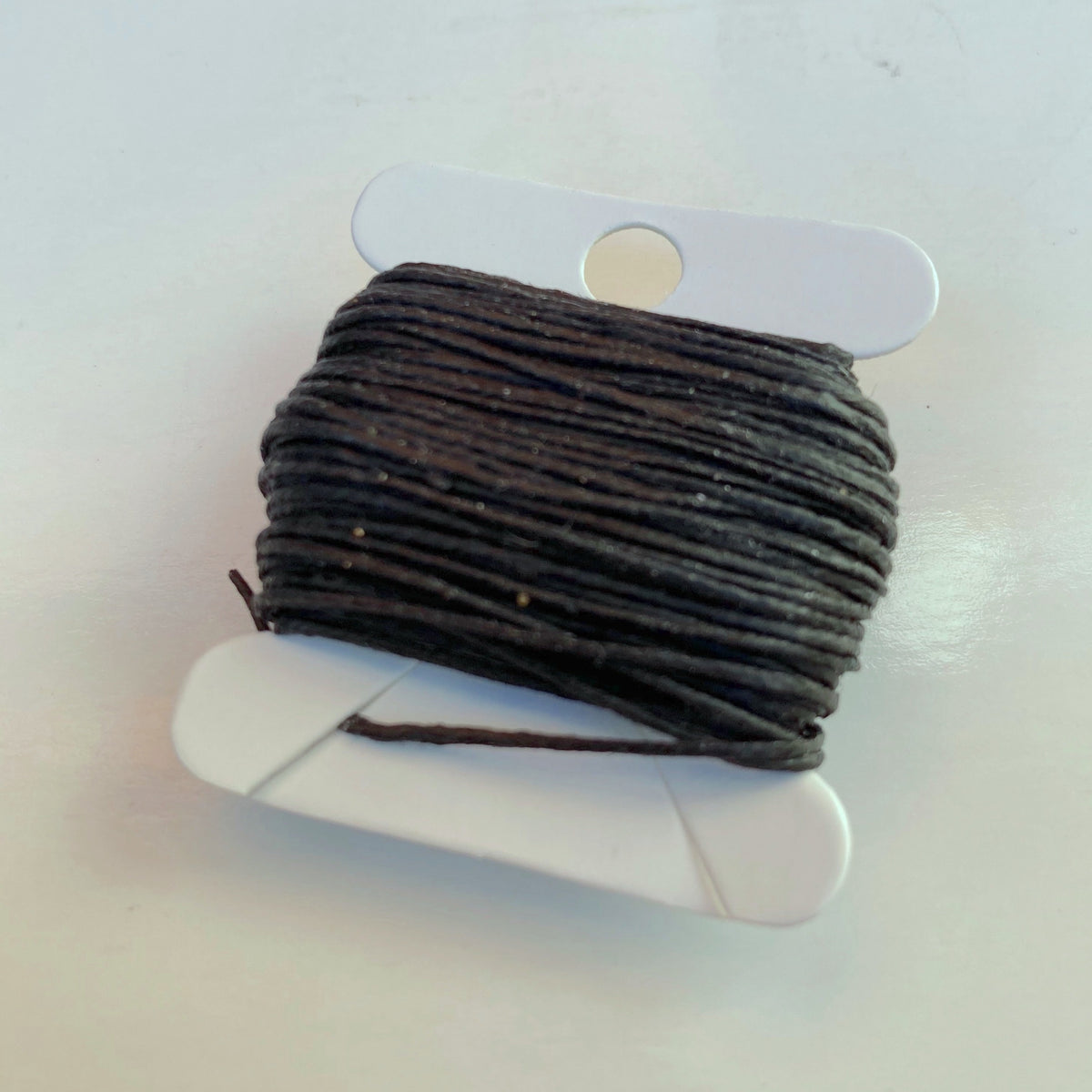 Waxed Linen Thread - Black 10m