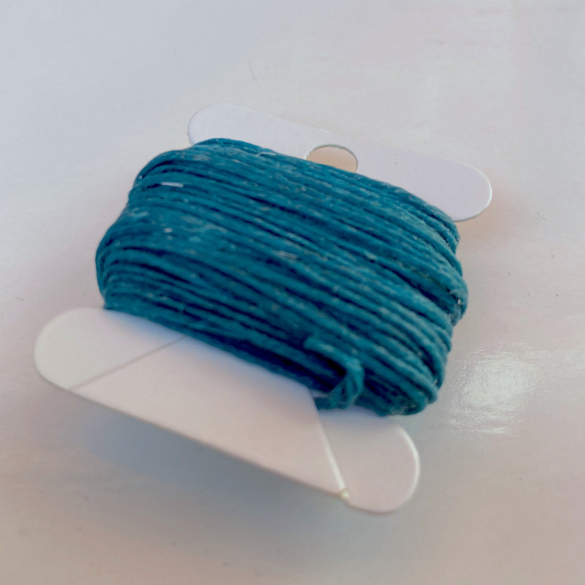 Waxed Linen Thread - Teal 10m