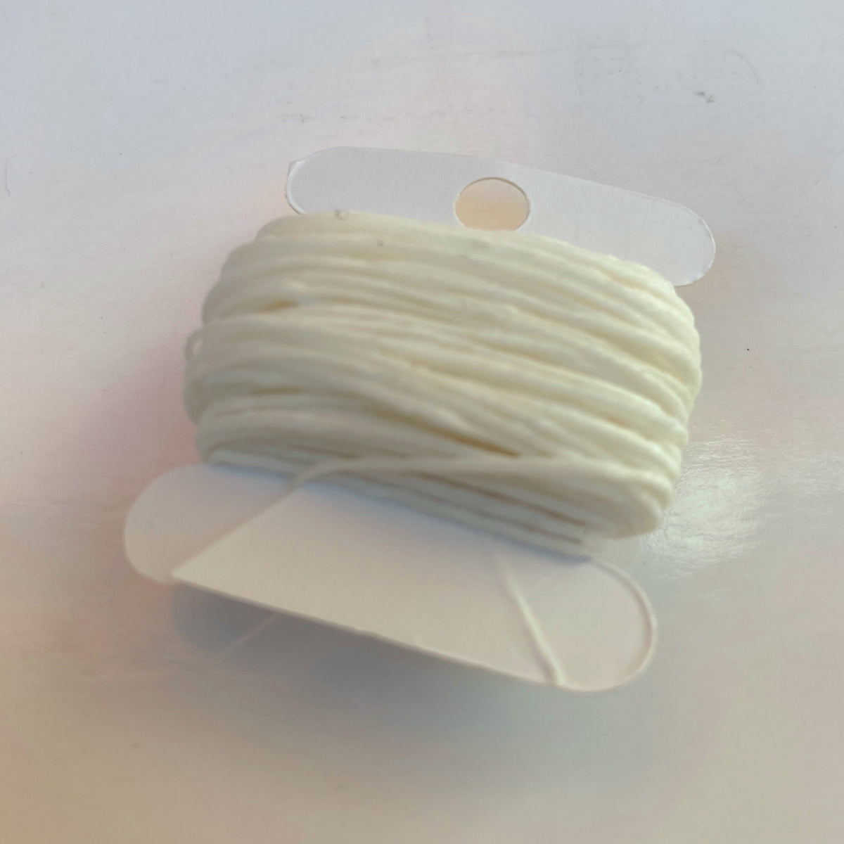 Waxed Linen Thread - White 10m