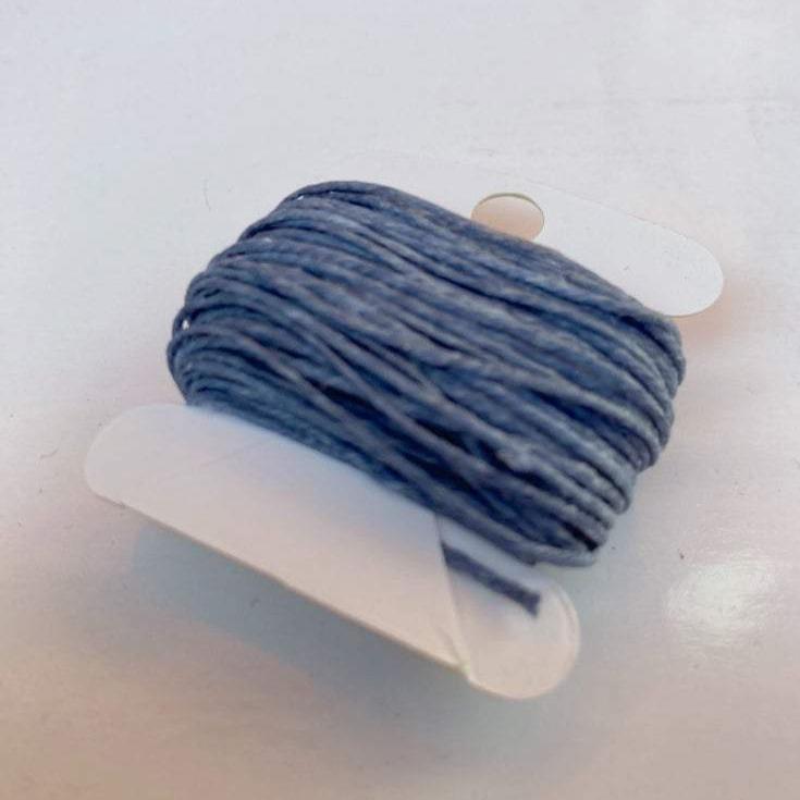 Waxed Linen Thread - Denim 10m