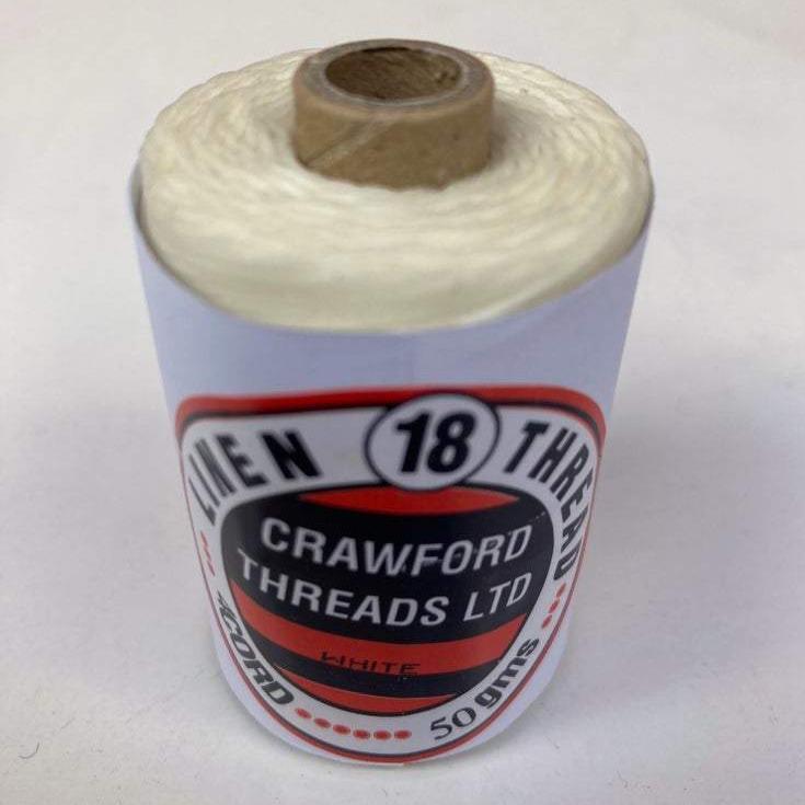 Waxed Linen Thread - White 100m