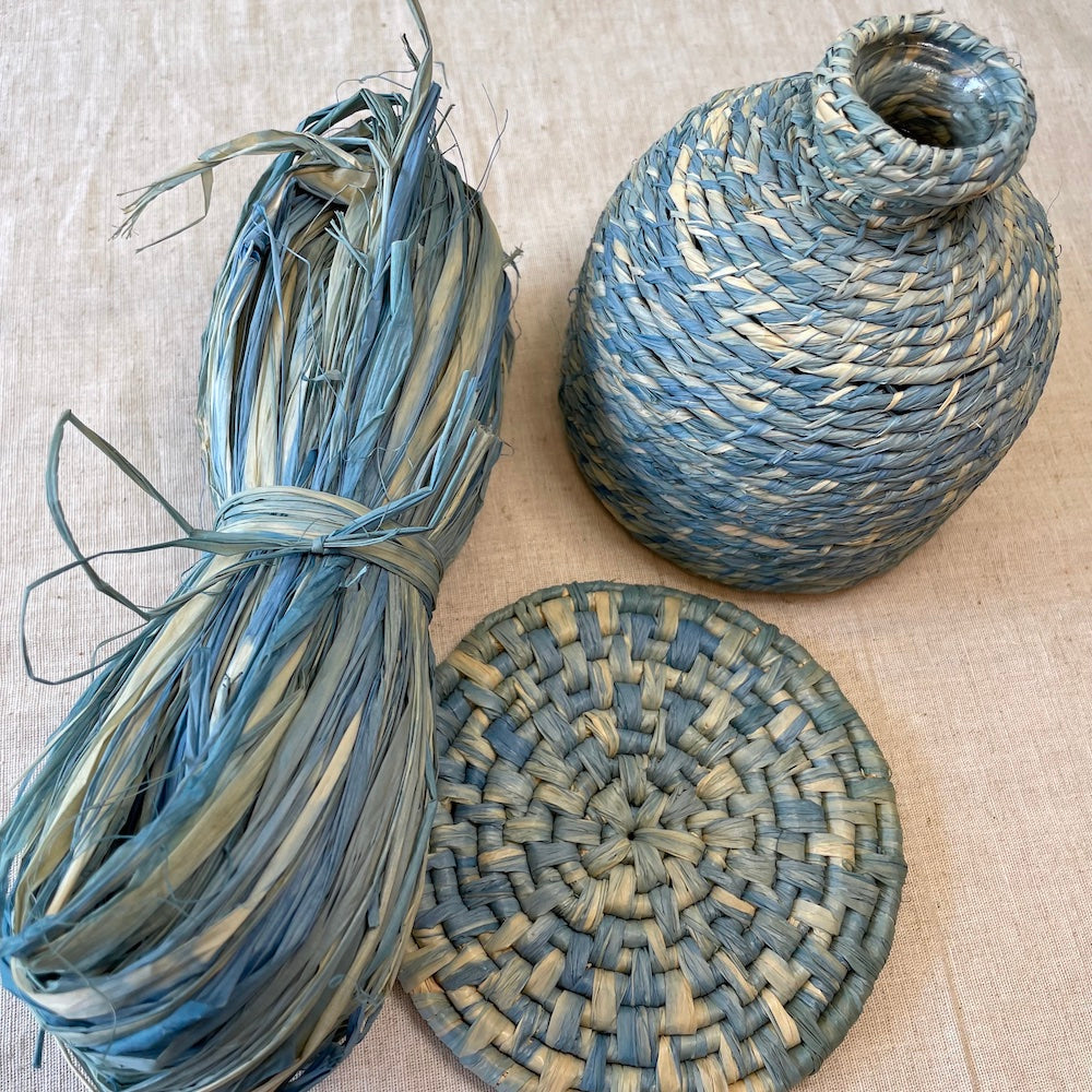 Raffia 50g Dappled Sky-Blue