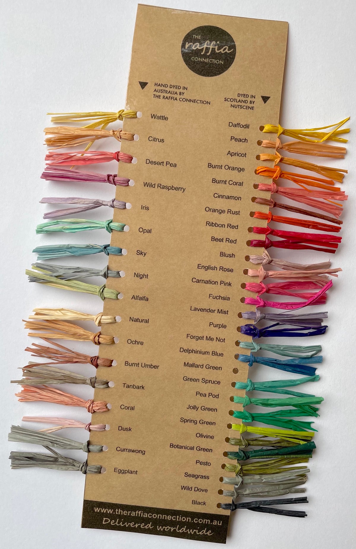 Raffia Colour Swatch