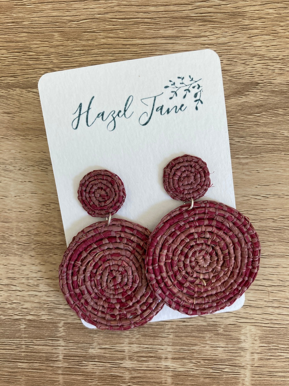 Earrings - Plum