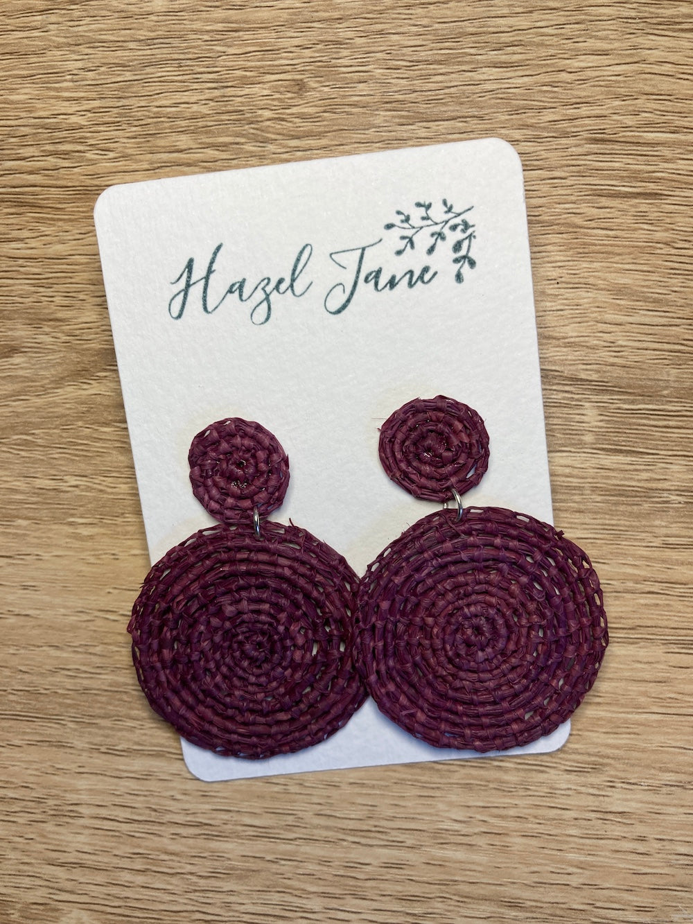 Earrings - Burgundy