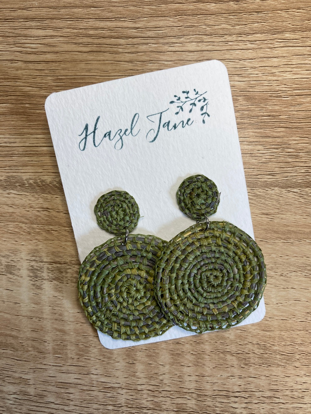 Earrings - Pesto &amp; Eggplant
