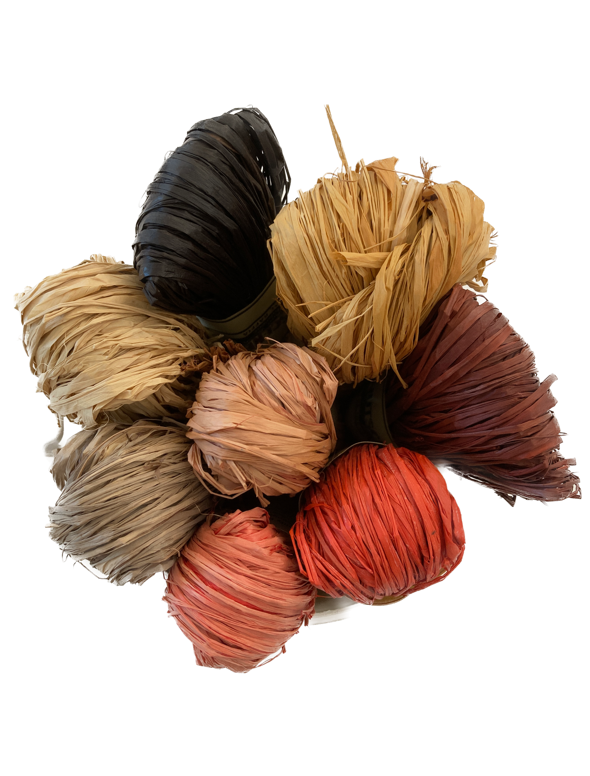 Raffia 50g - Ochre (Hand-dyed)
