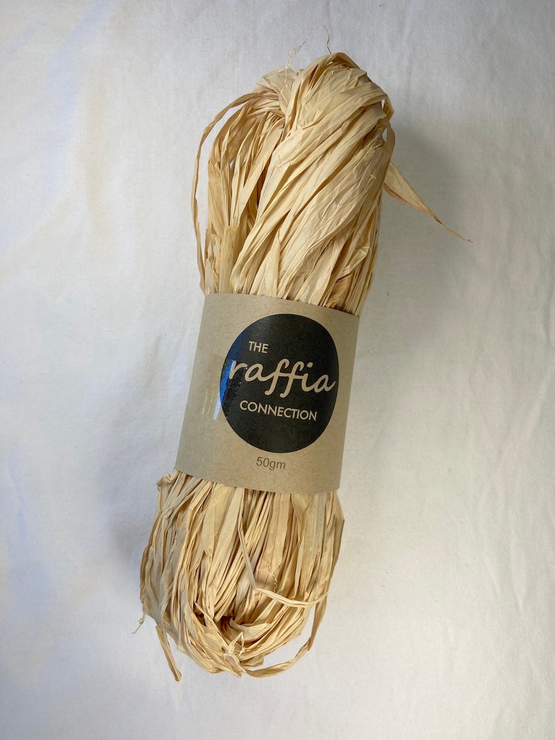 Anti Raffia Raffia 50g - Natural Un-dyed - The Raffia Connection