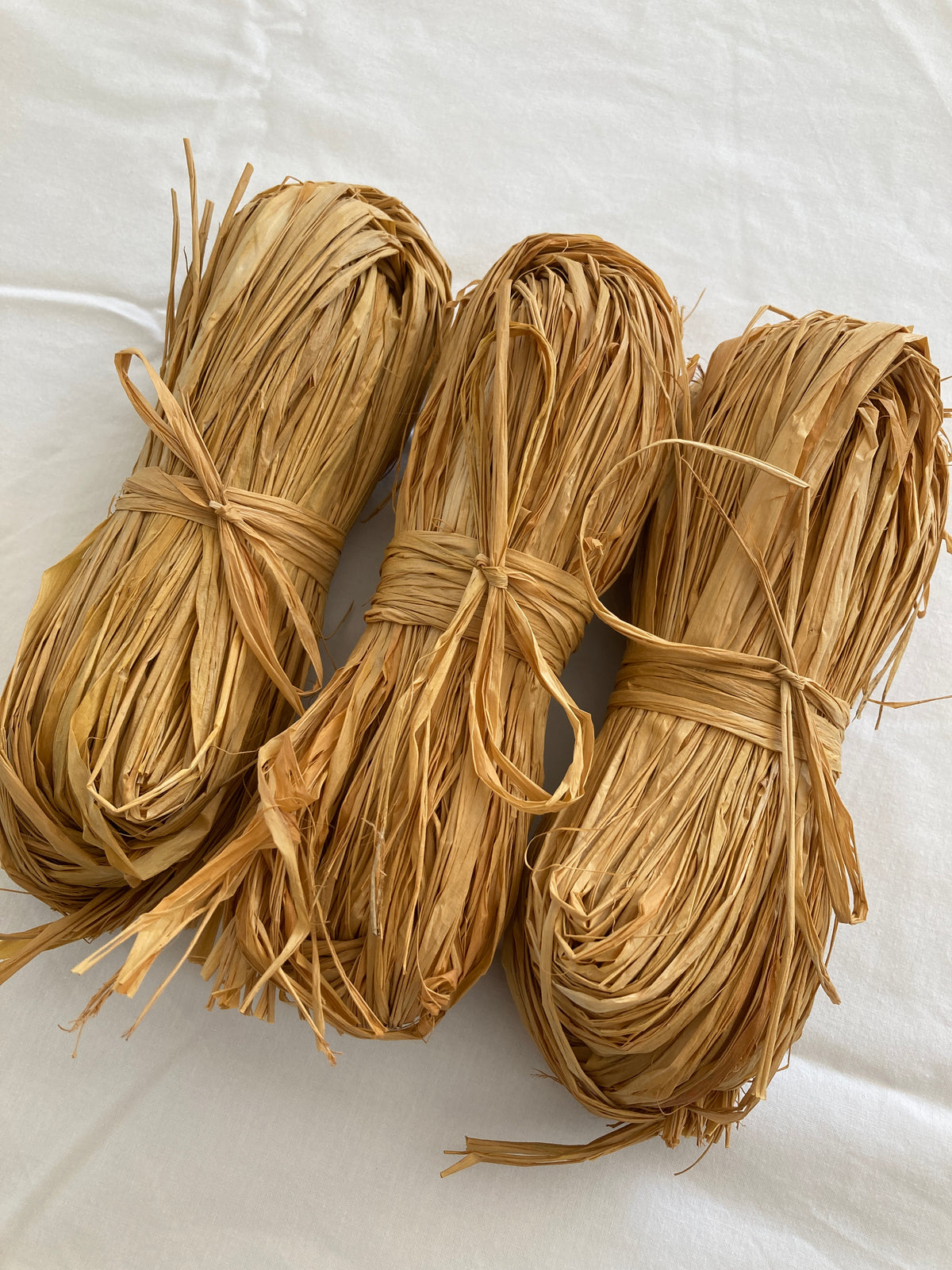 Raffia 50g - Ochre (Hand-dyed)