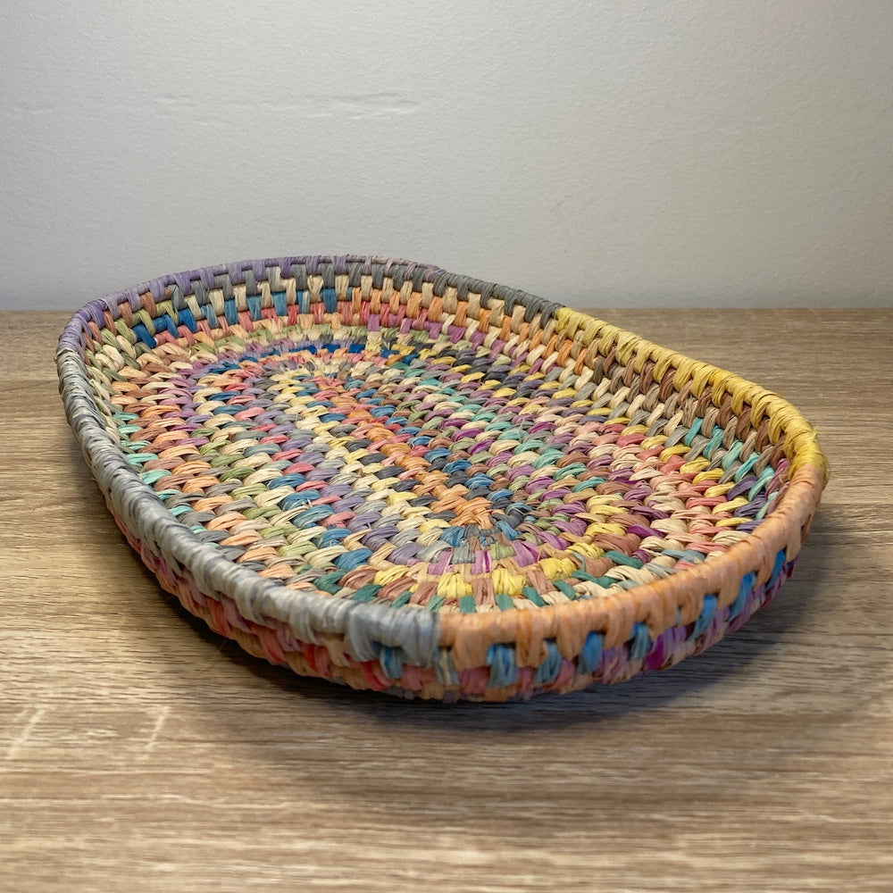 Oval Tray - multi coloured