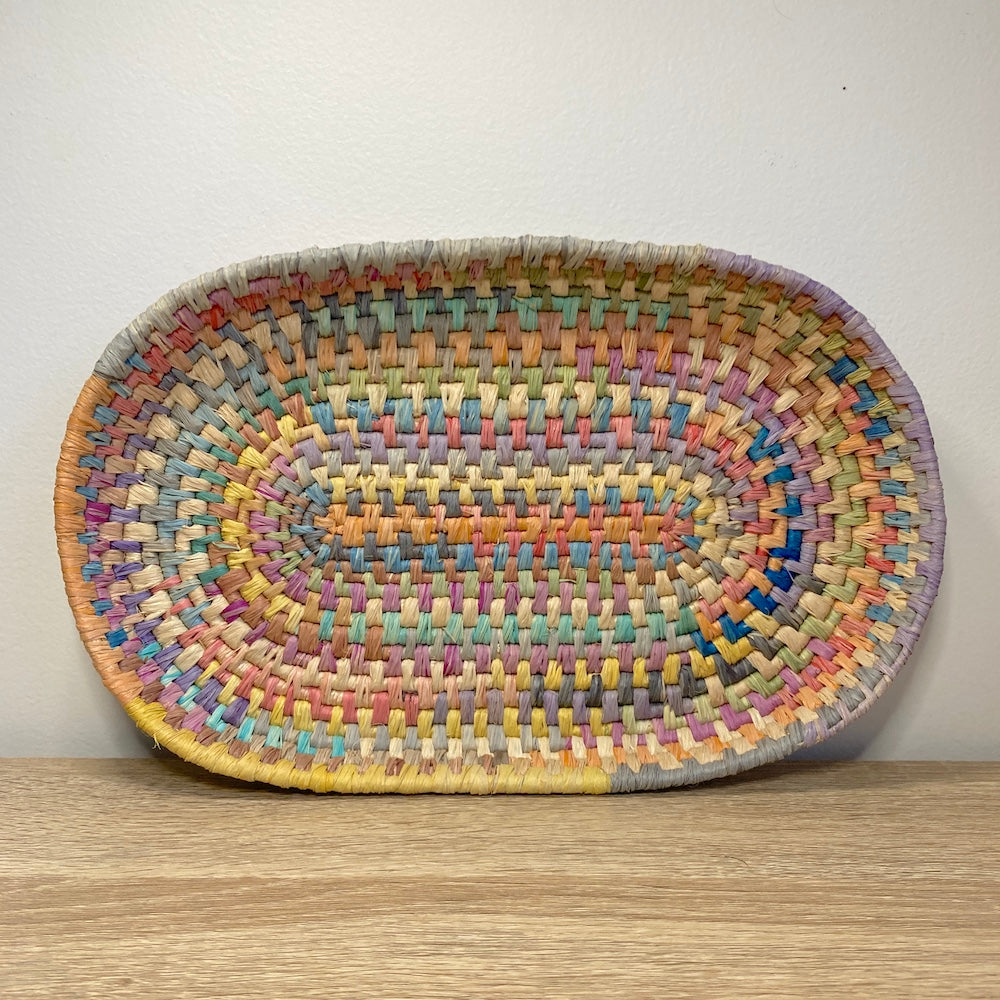 Oval Tray - multi coloured