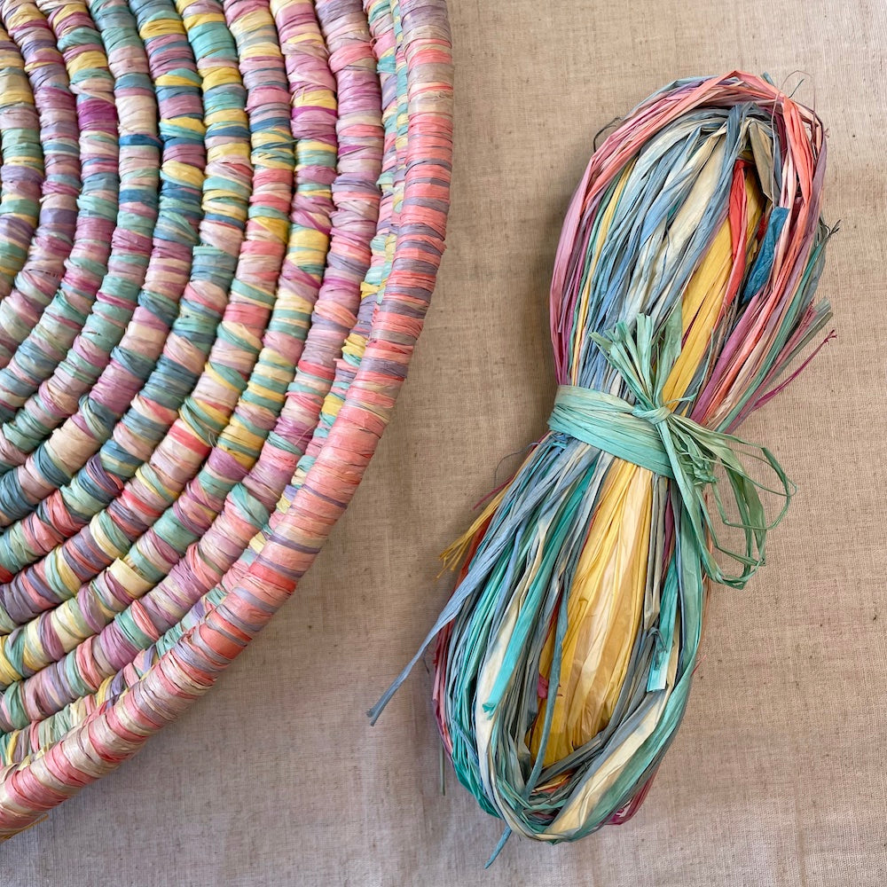 Raffia 50g Dappled Pastel Mix