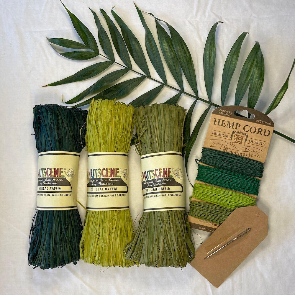Raffia &amp; Hemp Bundle - Rainforest