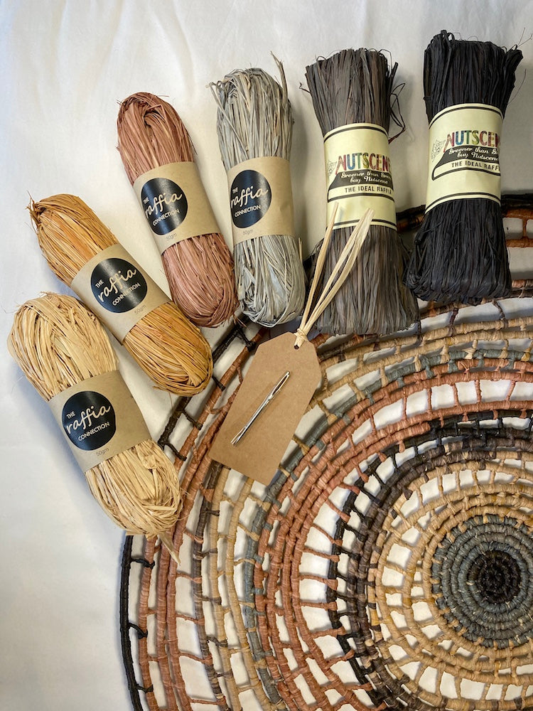 Raffia Wall Hanging Kit & Online Course (5 col) - The Raffia Connection
