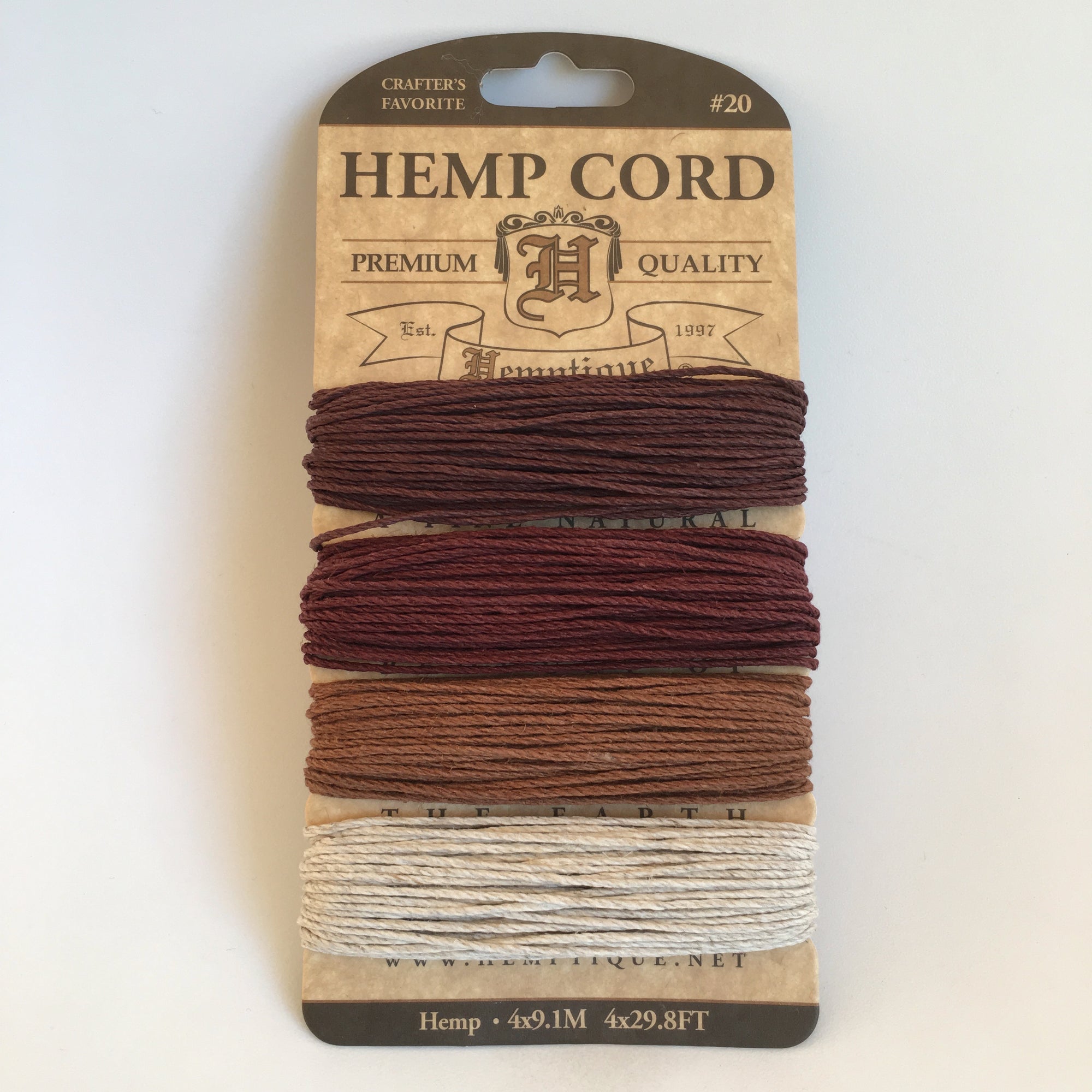 Hemp Cord Card - Bronze
