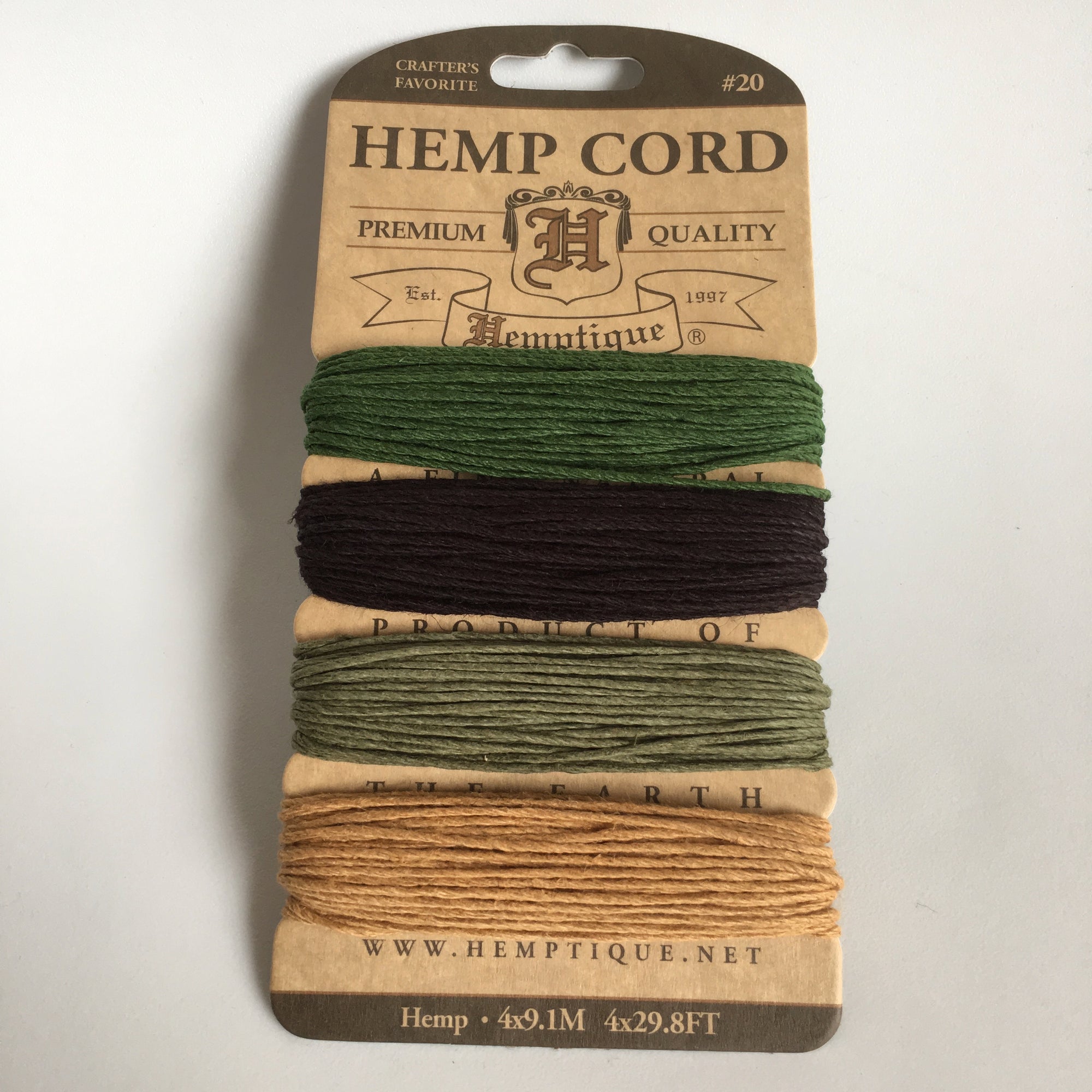 Hemp Cord Card - Camo