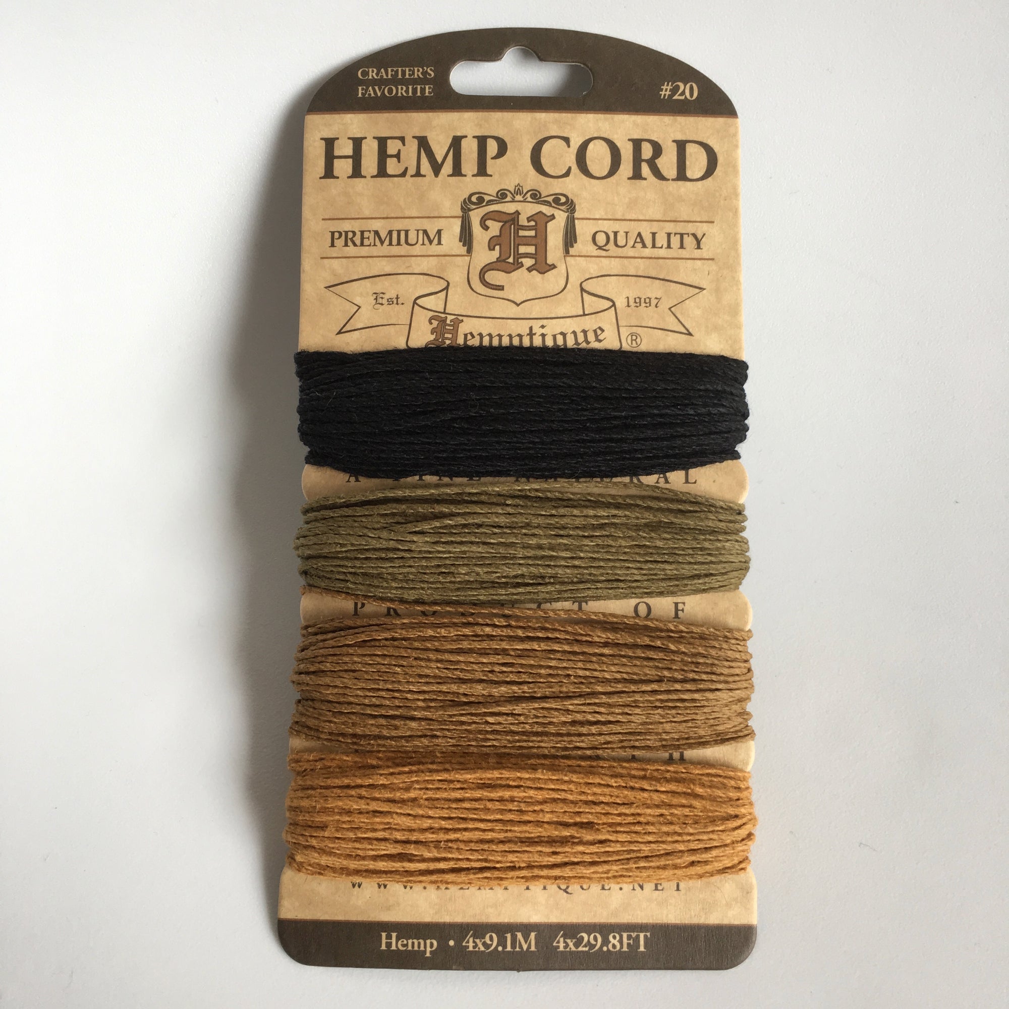 Hemp Cord Card - Desert Dawn