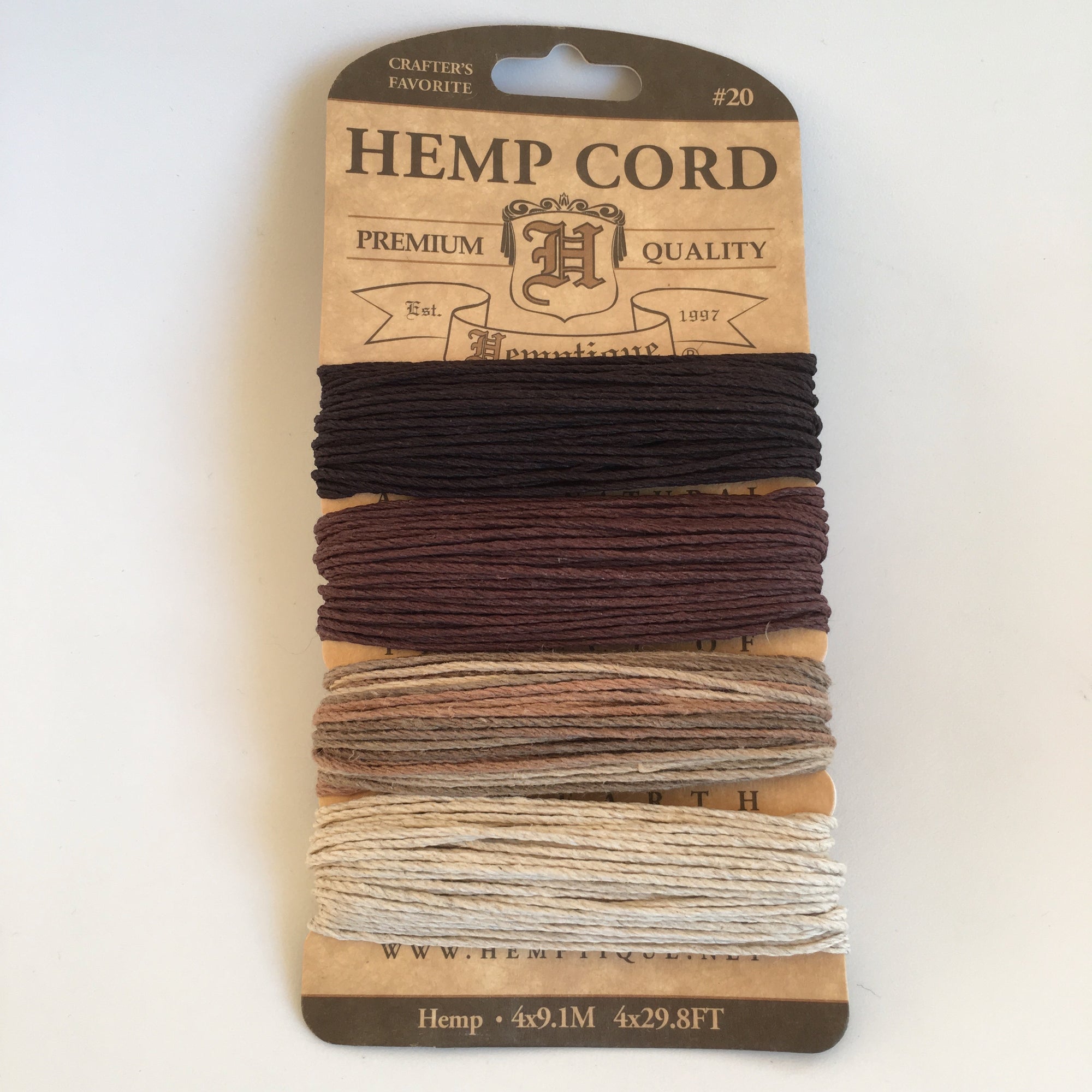 Hemp Cord Card - Earthy