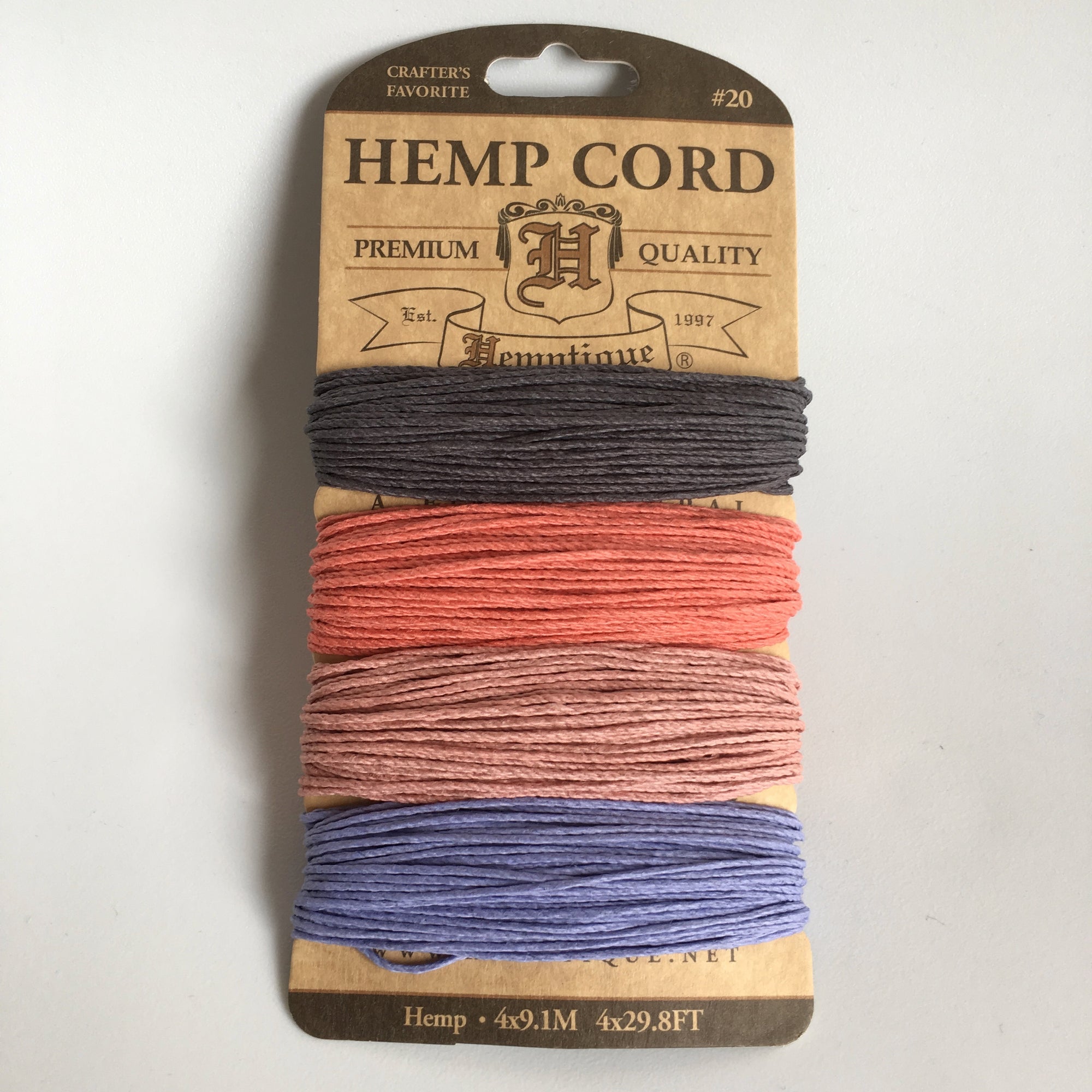 Hemp Cord Card - English Tea