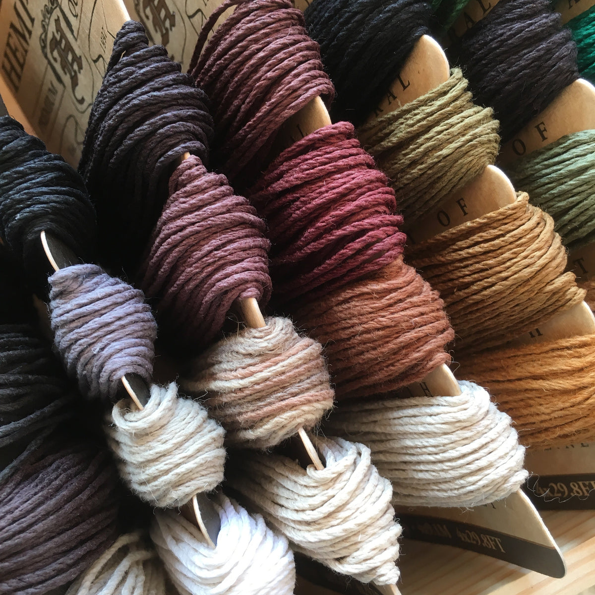 Hemp Cord Card - Onyx