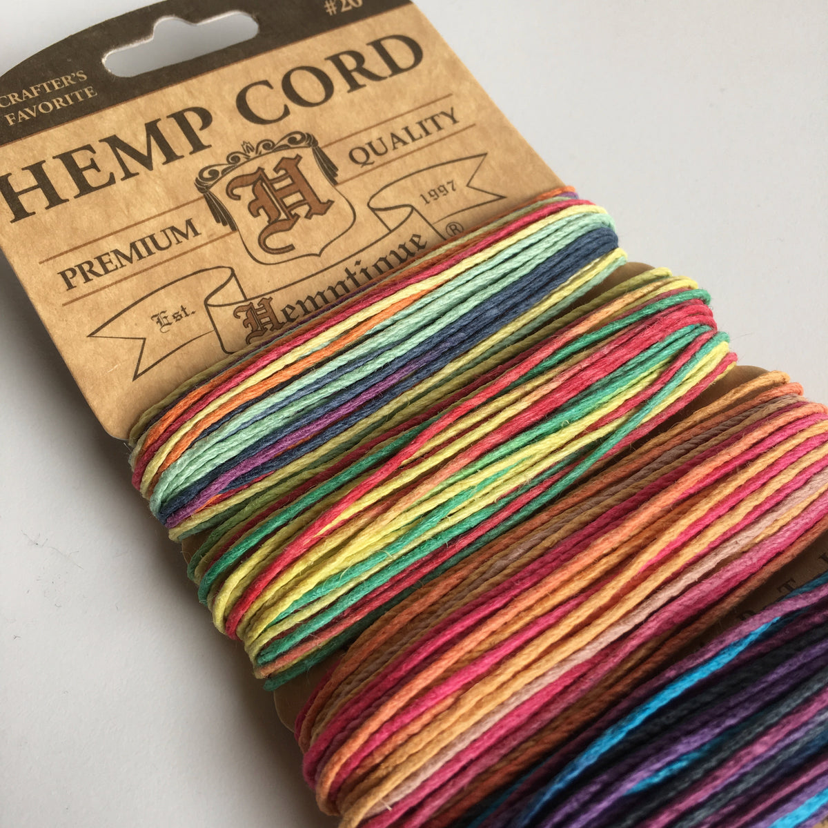 Hemp Cord Card - Variegated 3