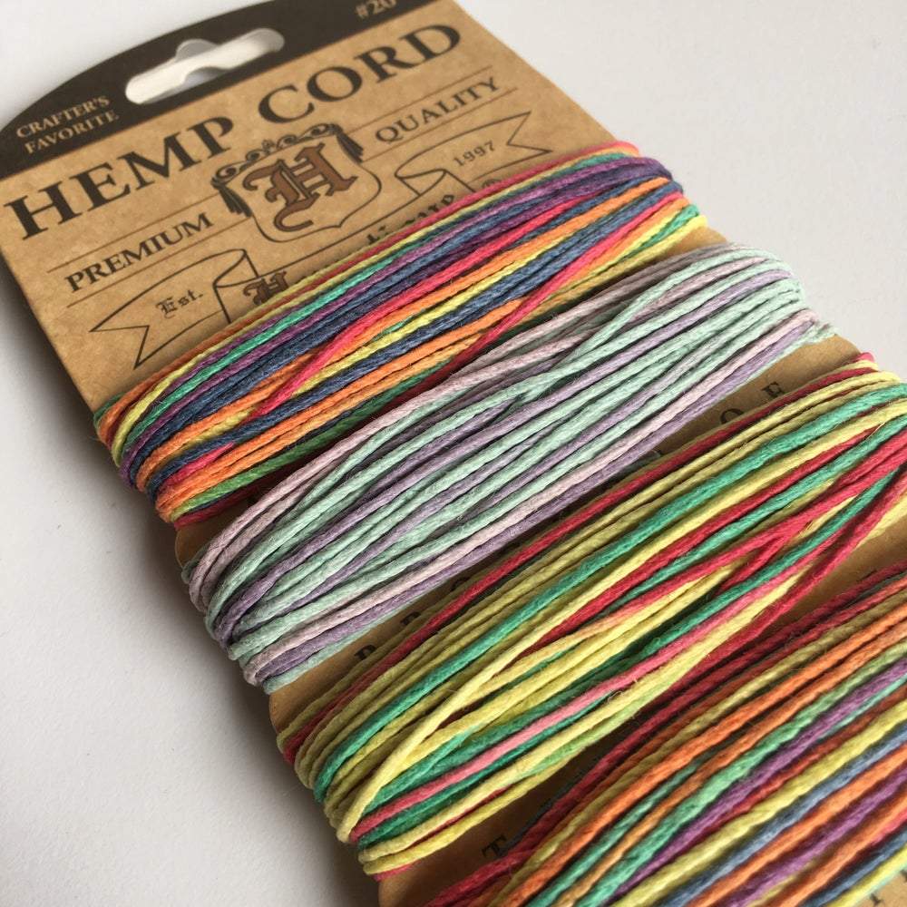 Hemp Cord Card - Variegated 2