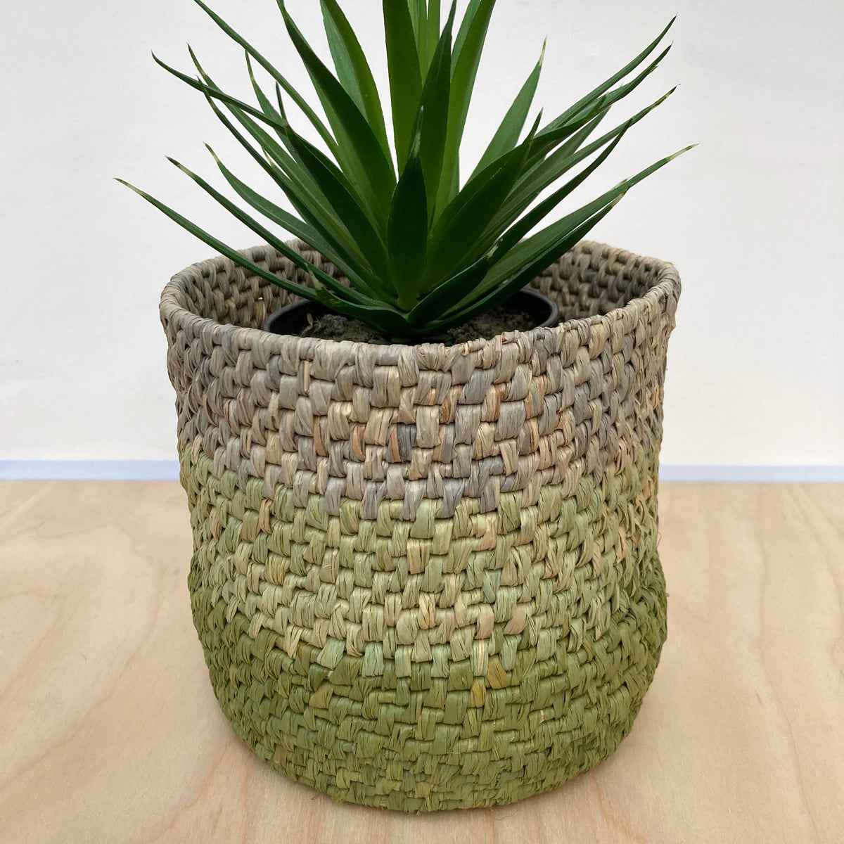 Raffia Basket Kit - Ombré Olive
