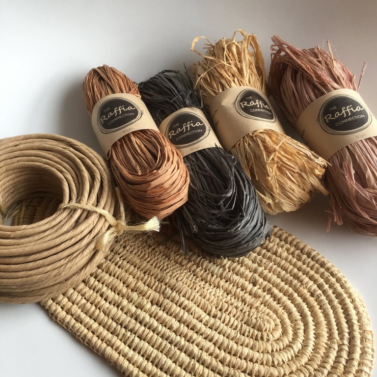 Raffia 50g - Natural (Un-dyed) - The Raffia Connection
