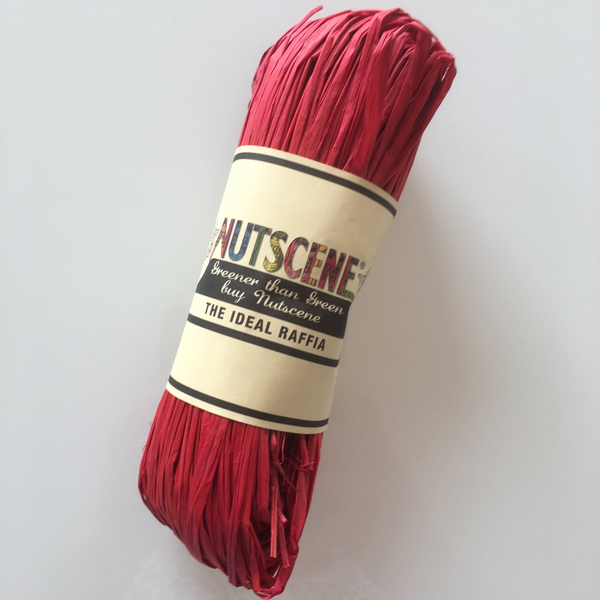 Nutscene Raffia 50g - Ribbon Red