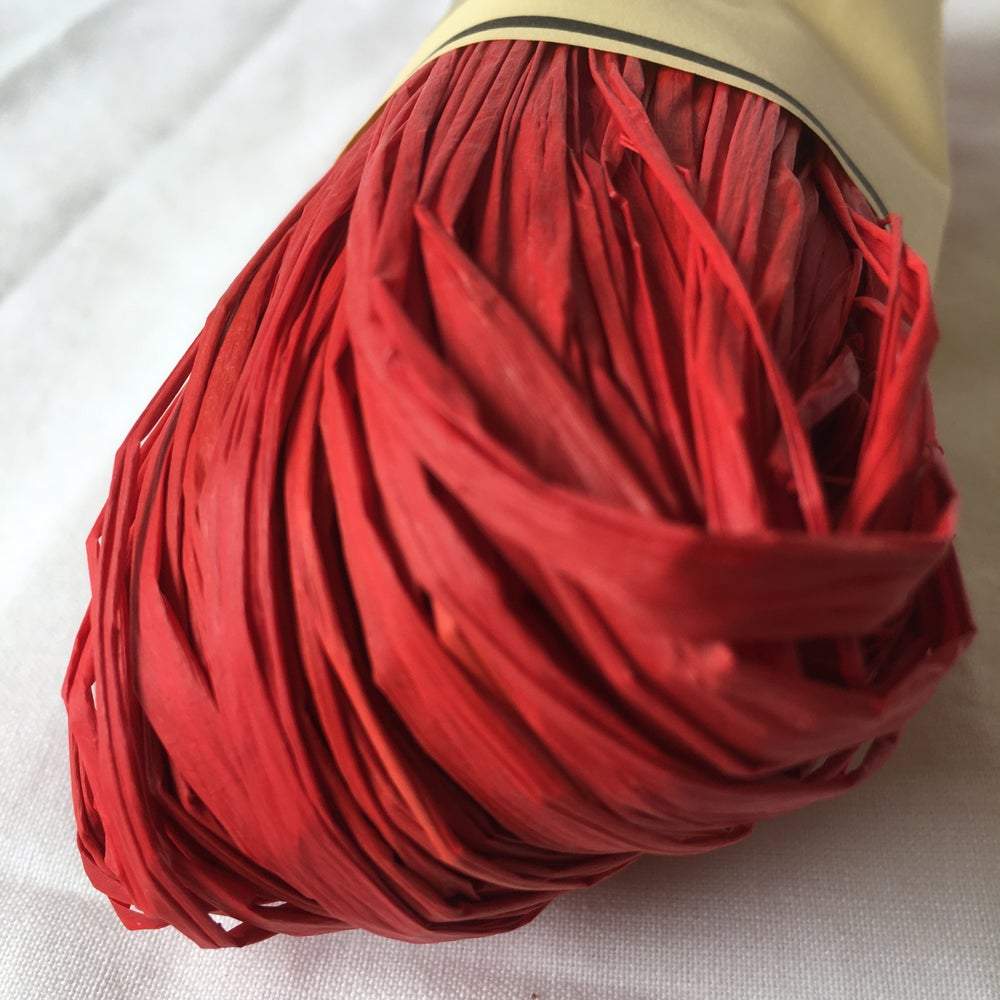 Nutscene Raffia 50g - Ribbon Red