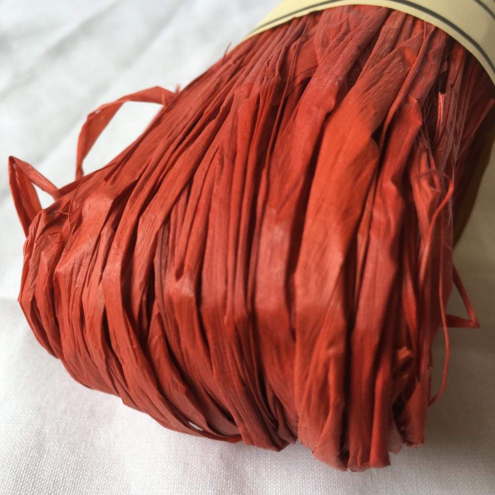 Nutscene Raffia 50g - Orange Rust