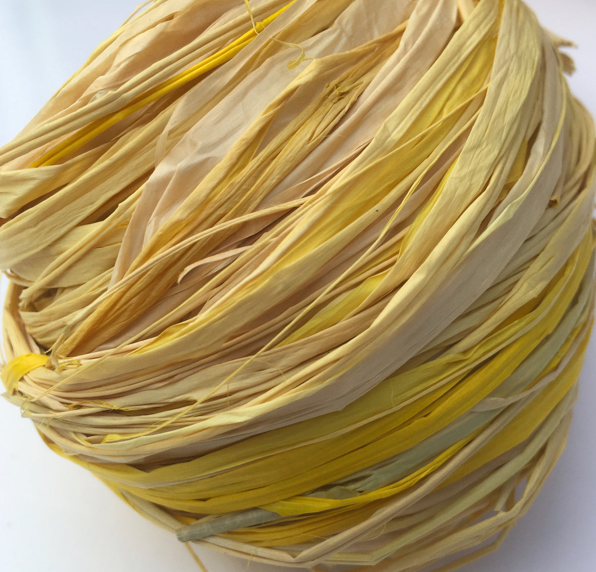 Raffia Basket Kit - Ombré Yellow