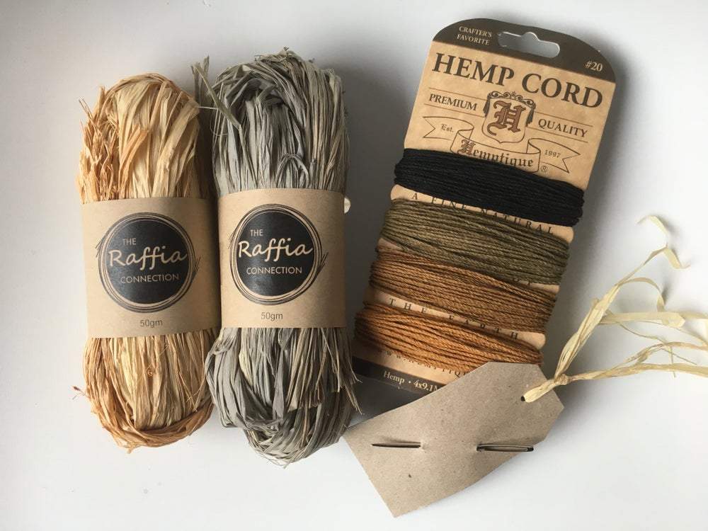 Raffia &amp; Hemp Bundle - Desert Dawn