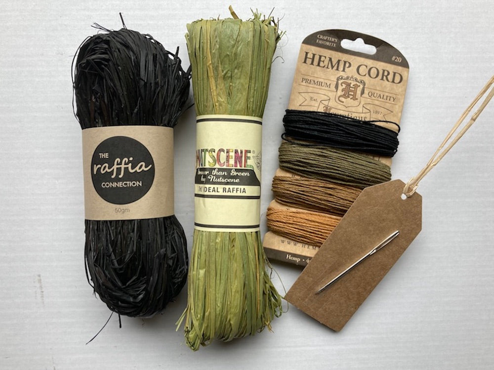 Raffia &amp; Hemp Bundle - Black Olive