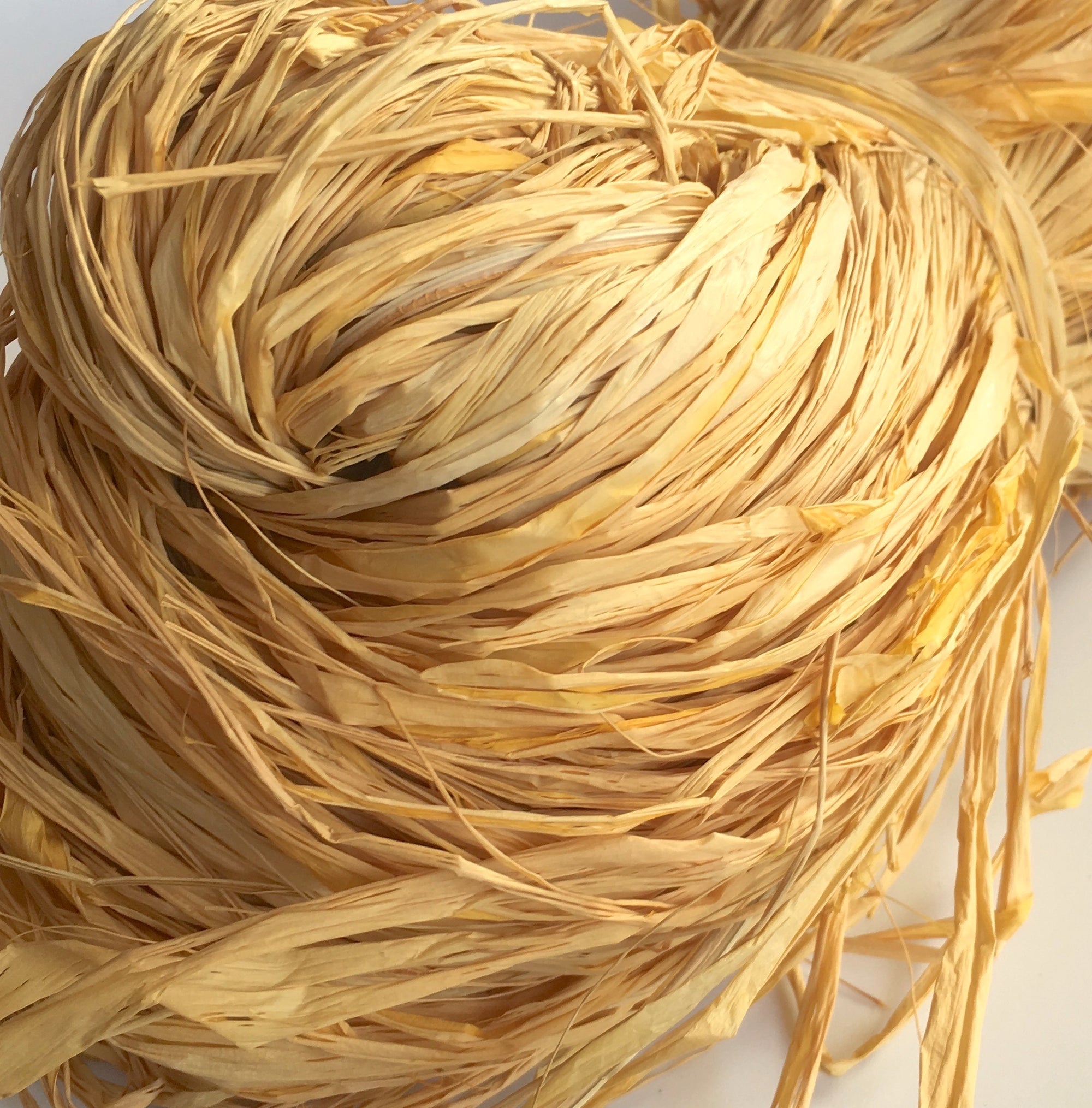 Raffia 50g - Wattle (Hand-dyed)