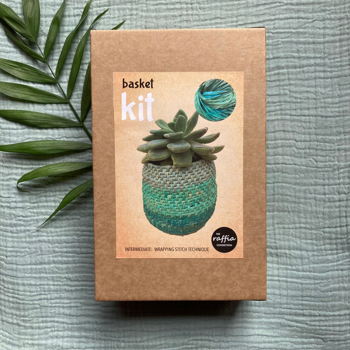 Raffia Basket Kit - Ombré Opal