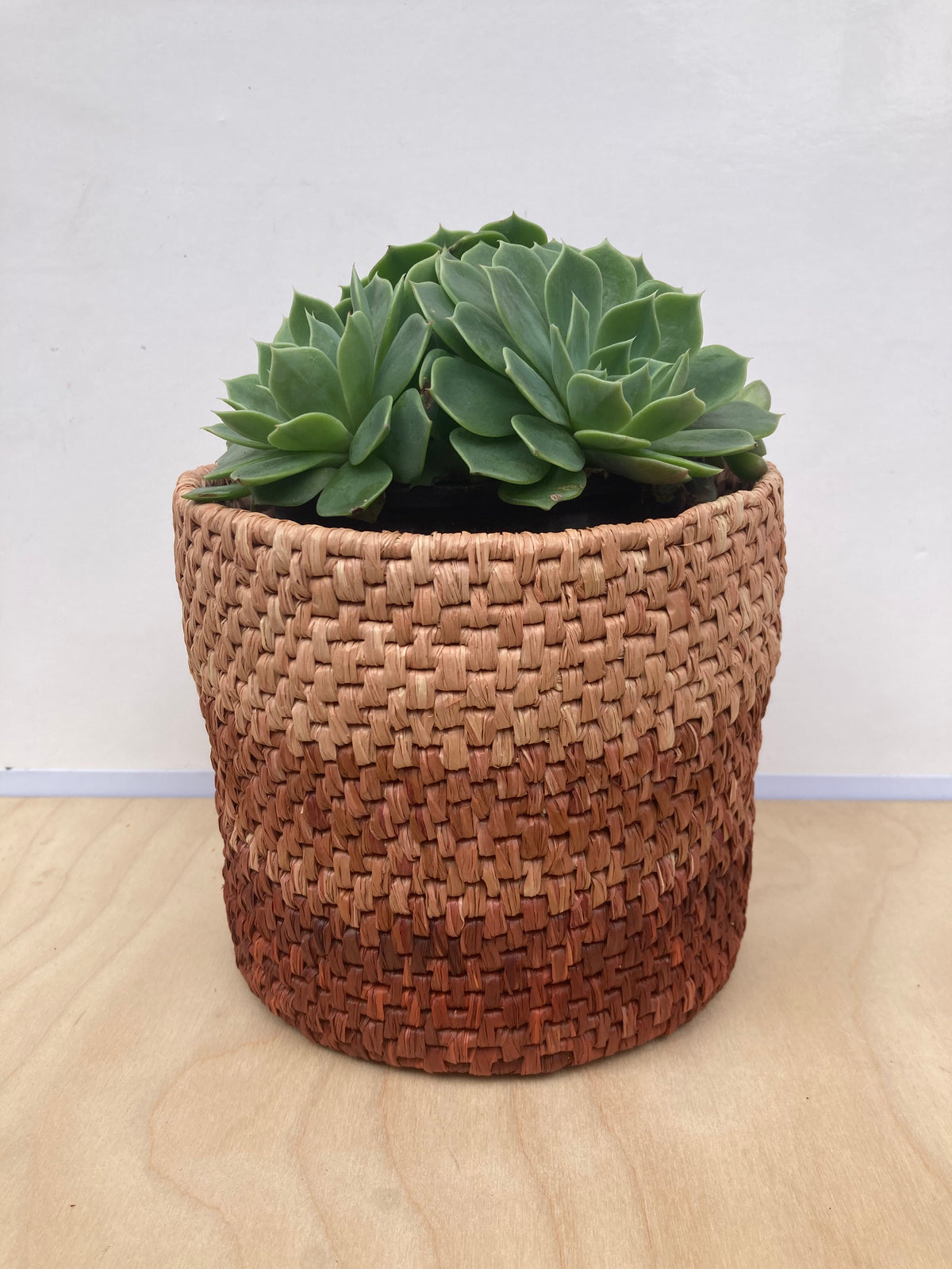 Raffia Basket Kit - Ombré Chestnut
