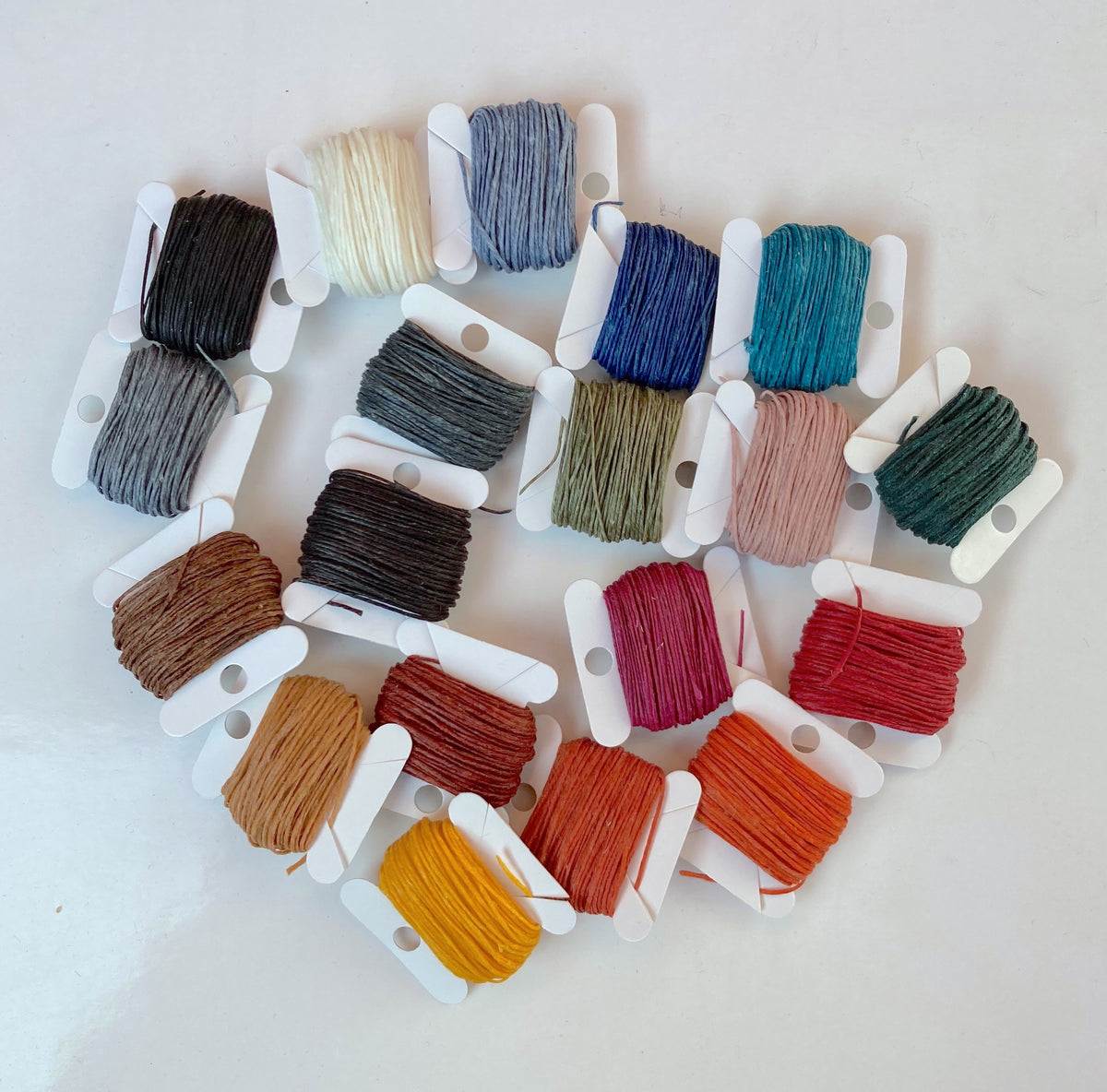 Waxed Linen Thread - Slate Grey 10m