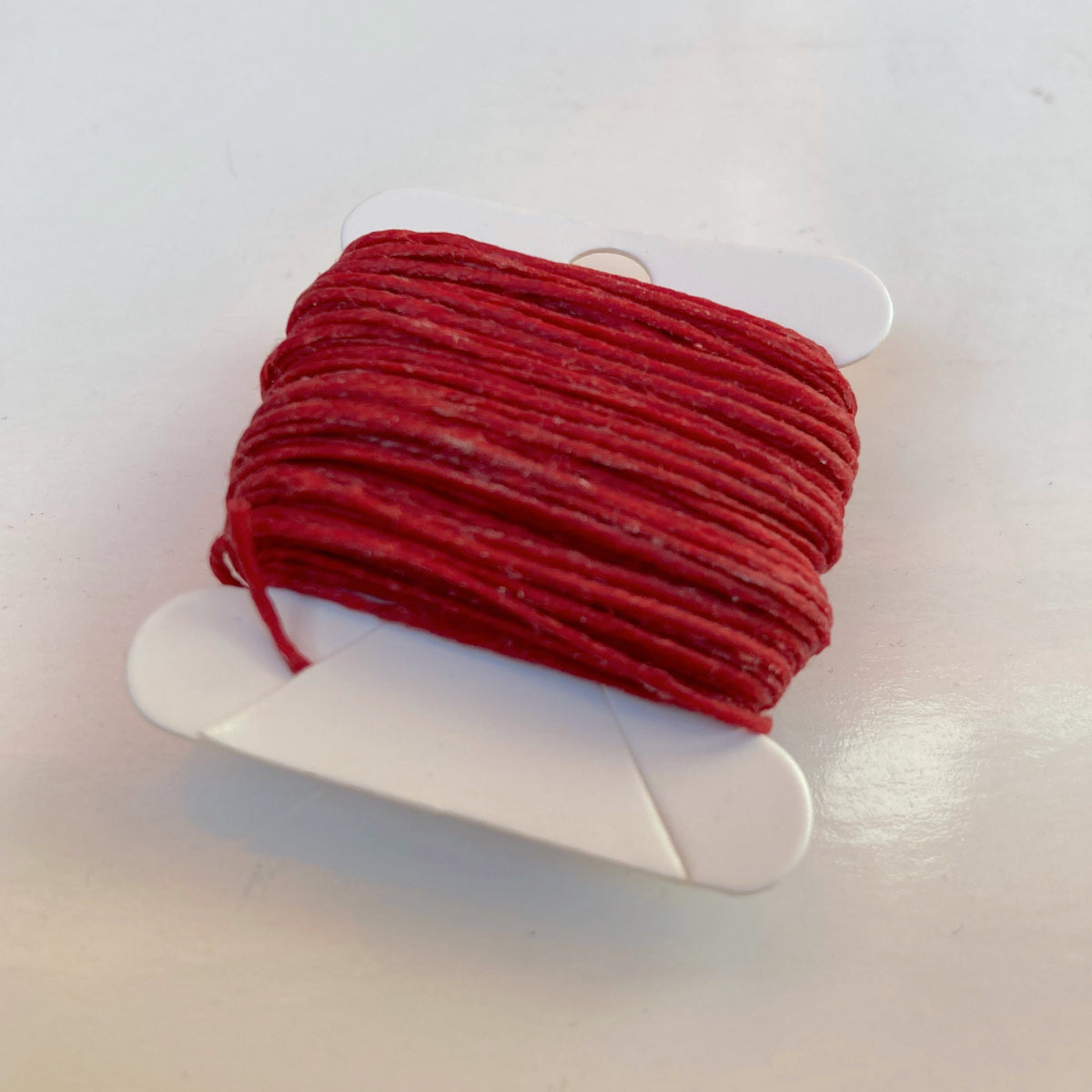 Waxed Linen Thread - Country Red 10m