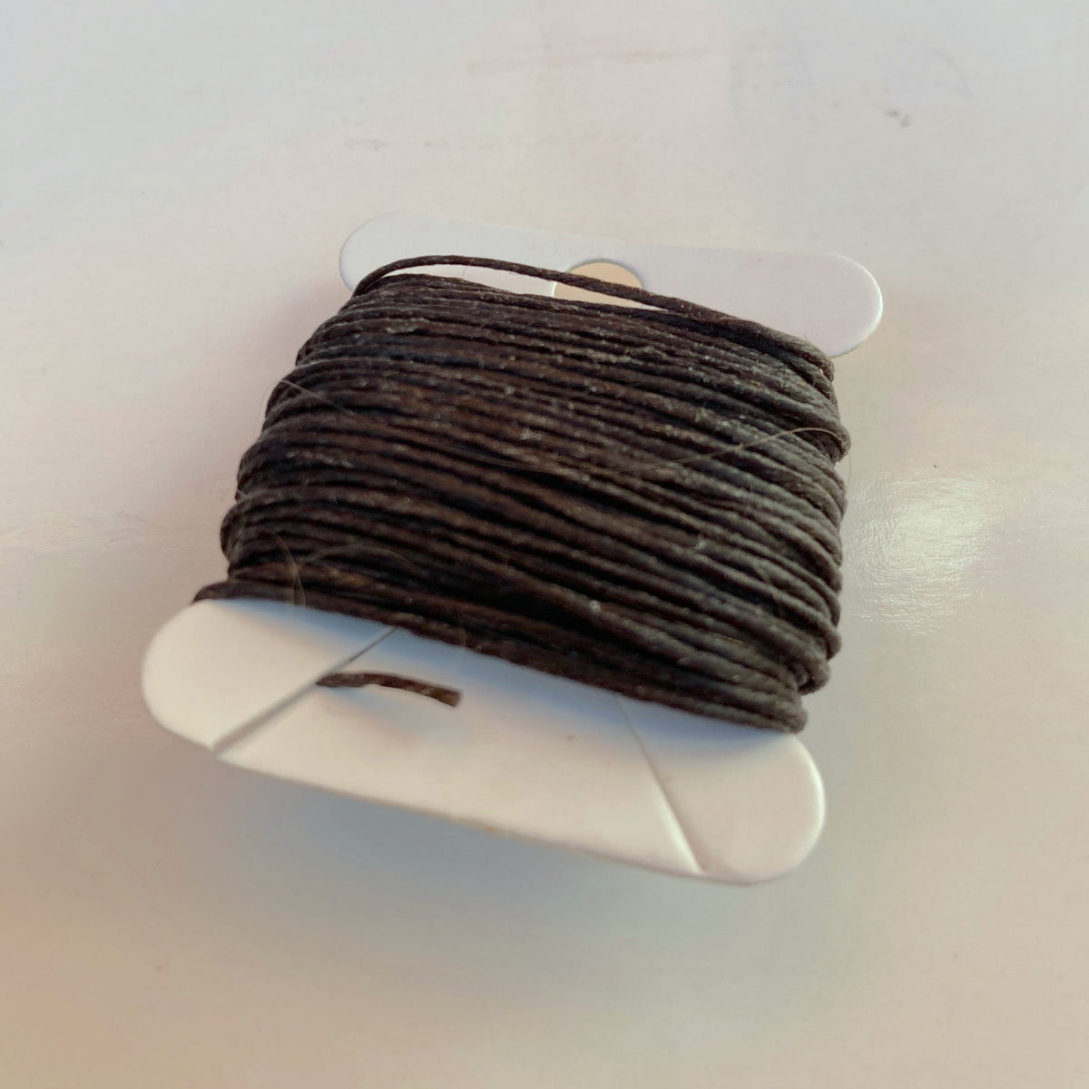 Waxed Linen Thread - Dark Chocolate 10m